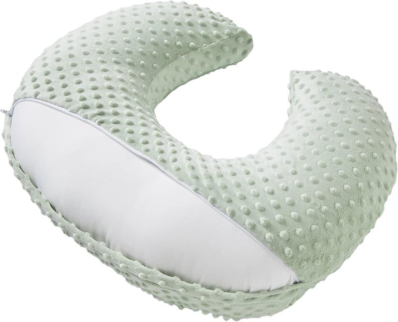 Aullar Pillowcase for Nursing Pillow and Positioner for Breastfeeding and Bottle Feeding, Propping Baby, Tummy Time, Baby Sitting Support, Awake-Time Support, Pillow Cover Only (Meadow Mist) - Image 2